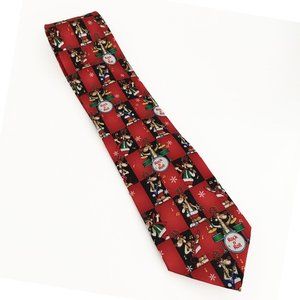 Men’s Hallmark Yule Tide Greetings Tie Reindeer Rock n' Roll